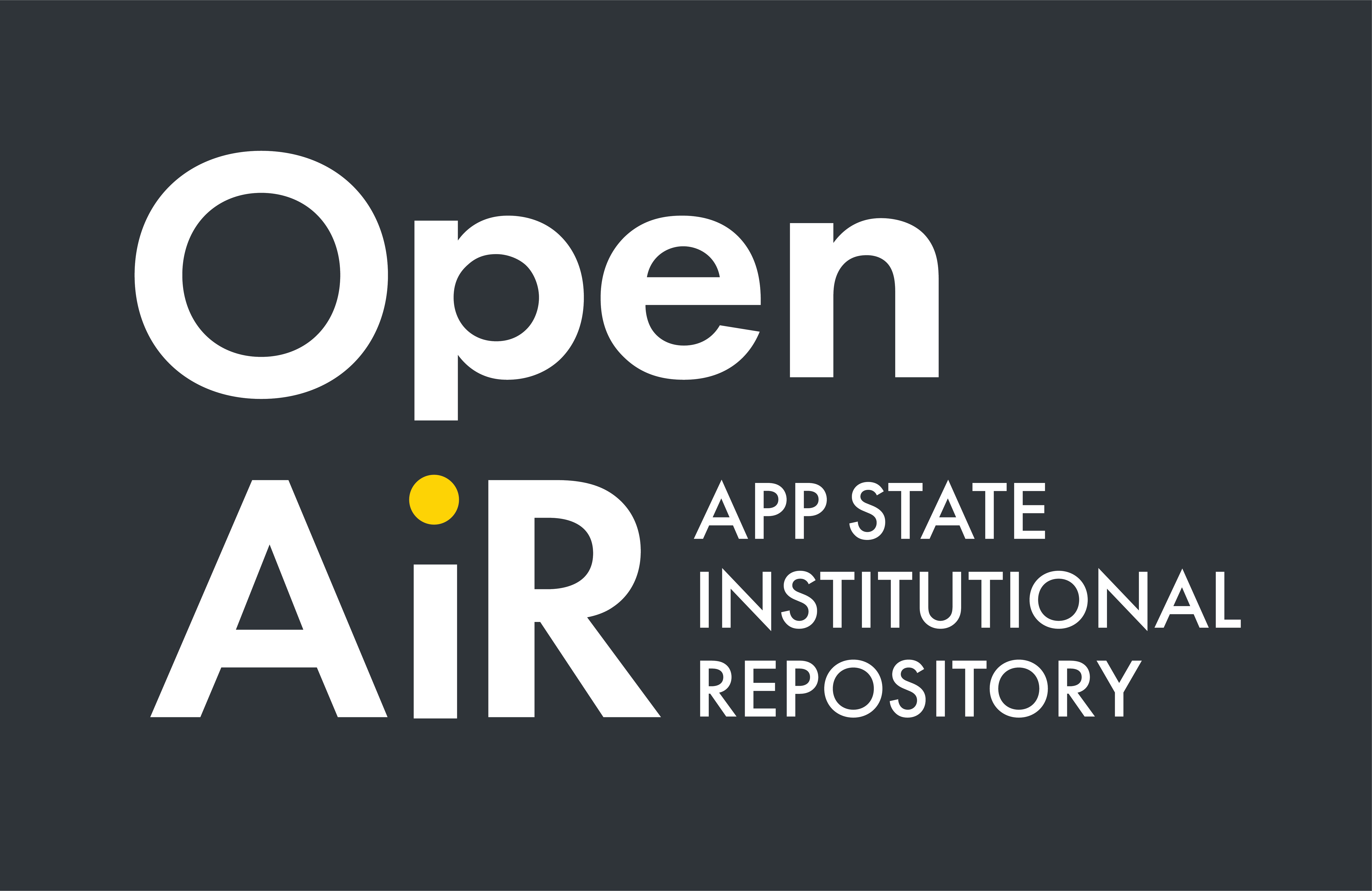 Open AIR - App State Institutional Repository