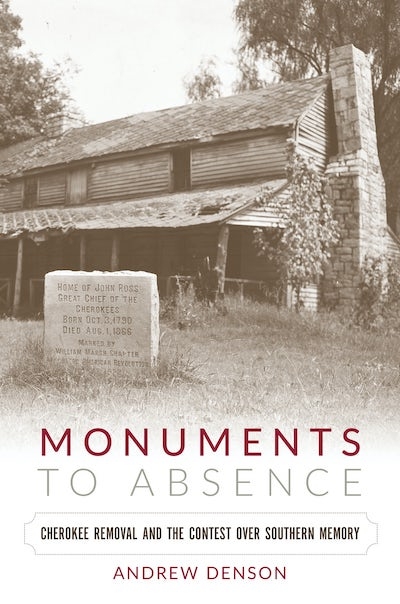 Book cover of Monuments to Absences by keynote speaker Dr. Andy Denson